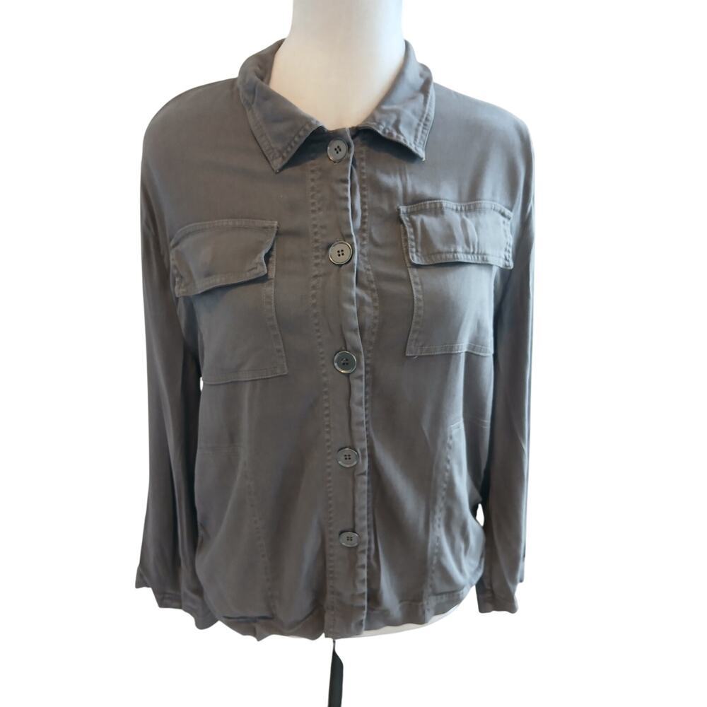 Xcvi Button Down‎ / light jacket medium Lagenlook Prairie